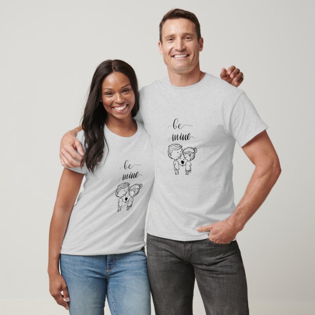 Bli mitt Cute Kärlek-design T Shirt (Unisex)