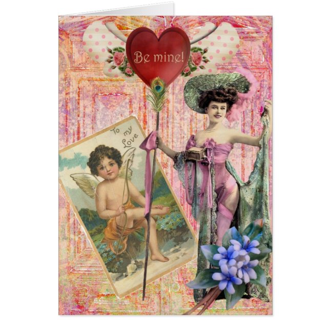 Bli mitt digitala kollage hälsningskort (Framsidan)