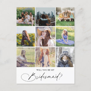 Bli mitt foto av Chicen Bridesmaid Inbjudan Vykort