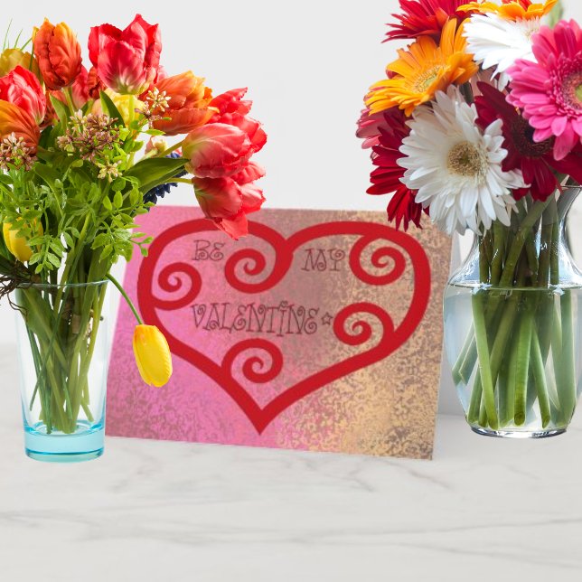 Bli mitt hjärthjärtan helgkort (Skapare uppladdad)