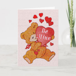 Bli mitt Nallarna Valentinkort Helgkort