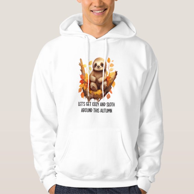 Bli mysig och slöa runt denna höst hoodie (Framsida)