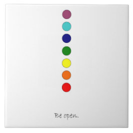 Bli öppen - keramiskt plattan för Chakra Line Kakelplatta