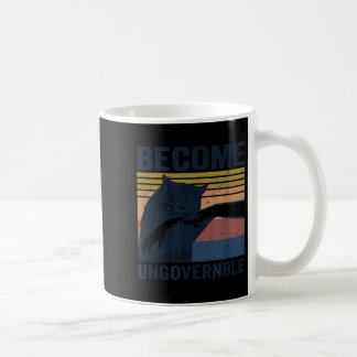Bli oregerbar - svart katt, handfin kaffemugg