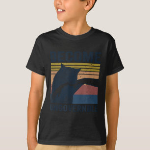 Bli oregerbar - svart katt, handfin t shirt