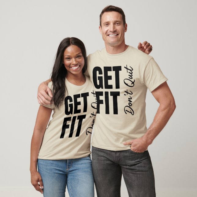Bli Passiv Sluta Inte Modig Snedställd Fitness & R T Shirt (Unisex)