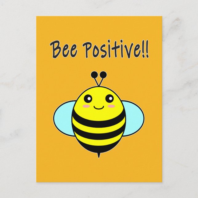 Bli Positiv!! Vykort (Framsida)