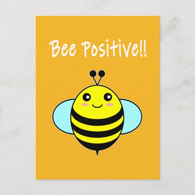 Bli positiv!! vykort (Framsida)