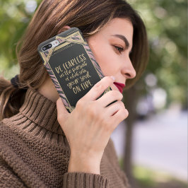 Bli rädd för Rosa Leopard Print Art Deco