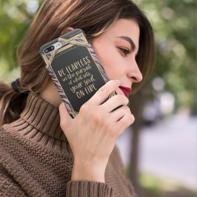 Bli rädd för Rosa Leopard Print Art Deco Case-Mate iPhone Skal (Skapare uppladdad)