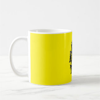 Bli rik eller dö på försök — kromatisk typografi m kaffemugg
