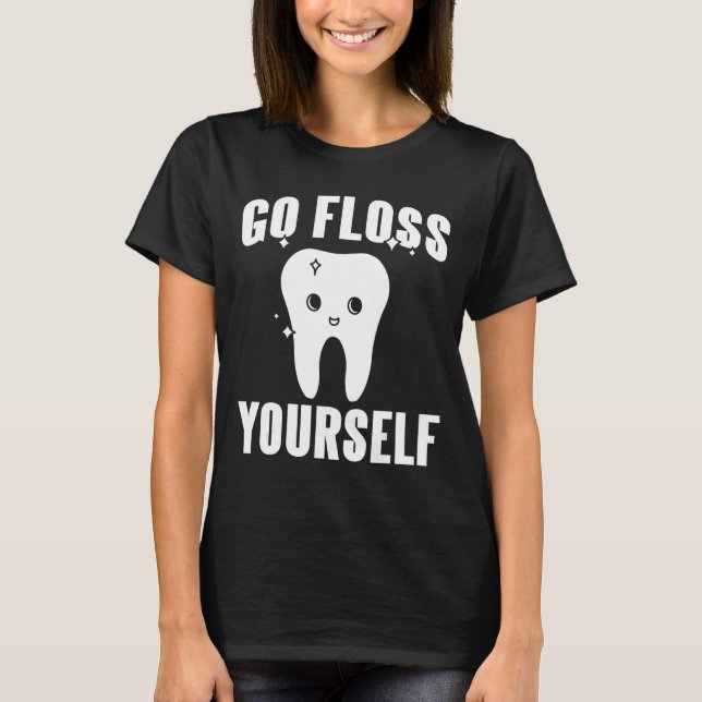 Bli själv Cute Dentist Present T Shirt (Framsida)