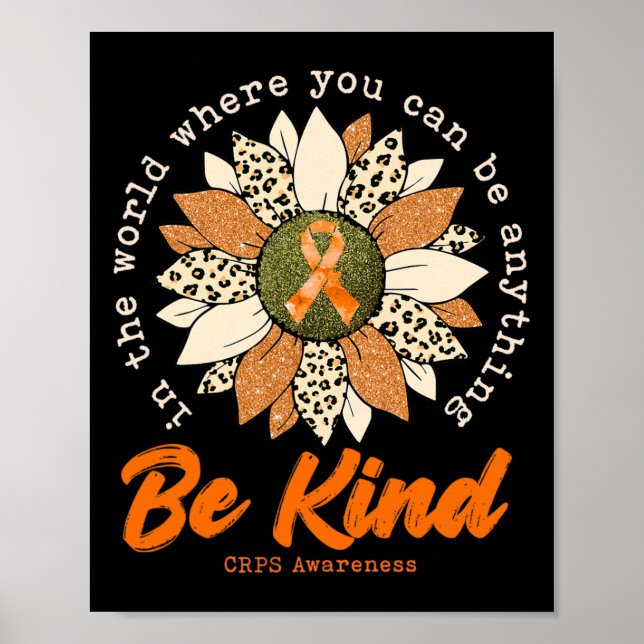 Bli solrosfriträd, Orange, spricka 1 Poster (Framsidan)