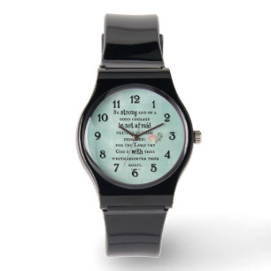Bli stark bibelverse armbandsur