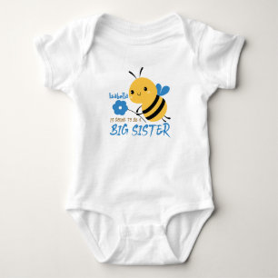 Bli storasyster graviditetsannonsering liten unge t shirt