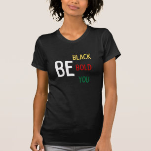 Bli svart, fet, du (Färg) Kort-mjuk T-shirt