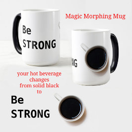 BLI Svart och vitt kaffe Magisk Mugg