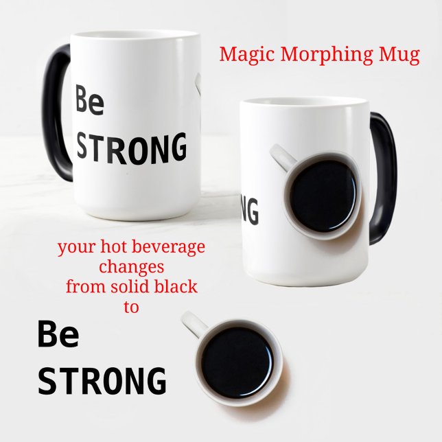 BLI Svart och vitt kaffe Magisk Mugg (Skapare uppladdad)