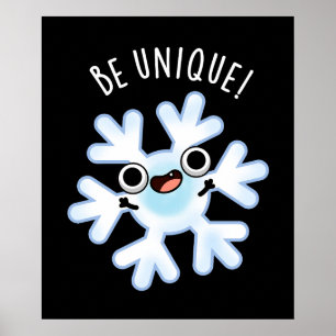 Bli unik Mörk-BG för snöflingspun Poster