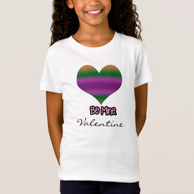 Bli Valentine Lila Rand Heart Tee (Framsida)