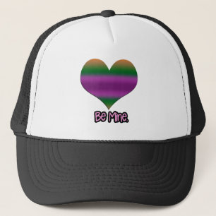 Bli Valentine Lila Rand Heart Truckerkeps