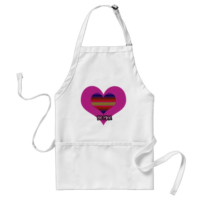 Bli Valentine Rainbow Heart Förkläde (Framsidan)
