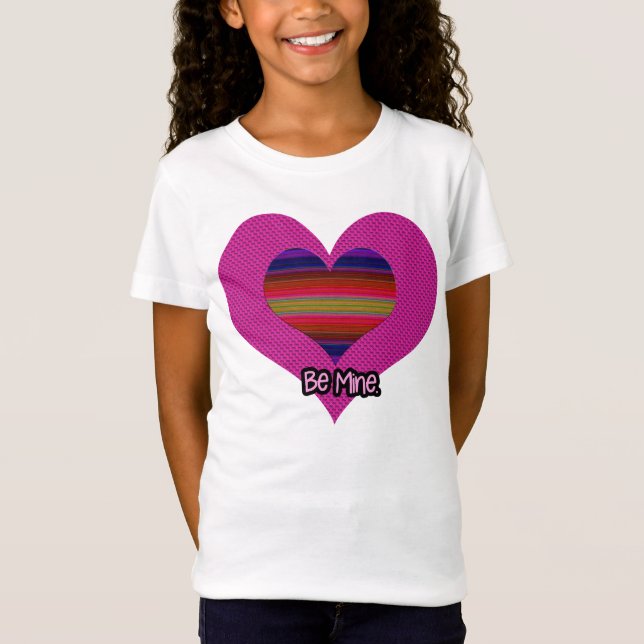 Bli Valentine Rainbow Heart T-shirt (Framsida)