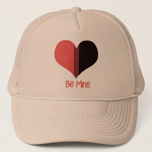 Bli Valentine Red Rand Heart Truckerkeps
