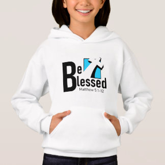 Bli välsignad med Kor & Scripture Girls Hoodie T Shirt