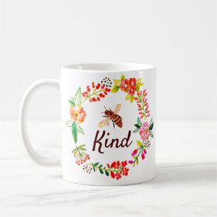 Bli vänlig blom- kaffemugg