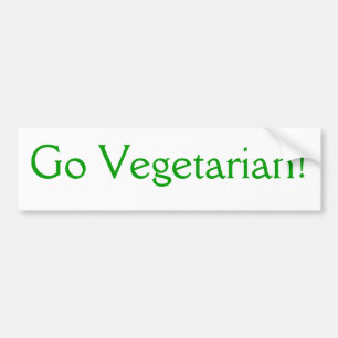 Bli vegetarian! bildekal