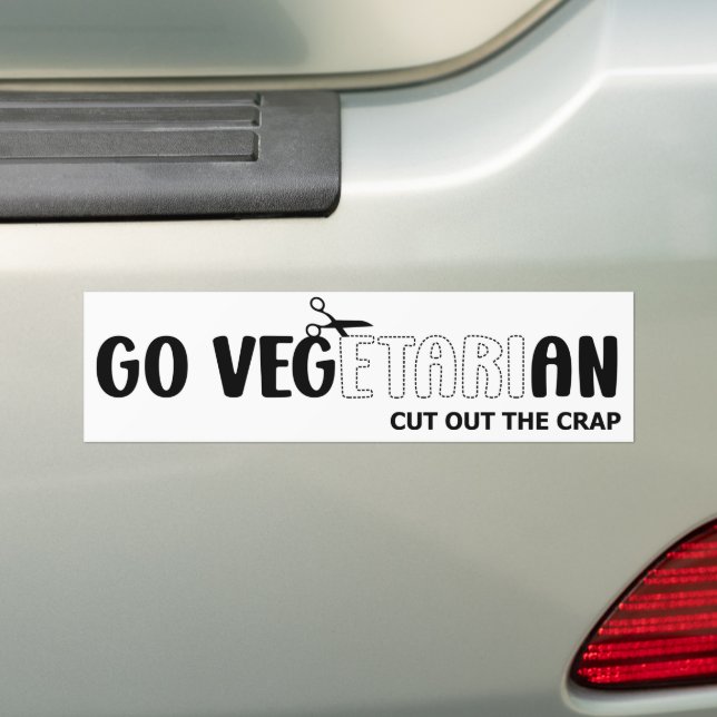 Bli vegetarian bildekal (På Bil)