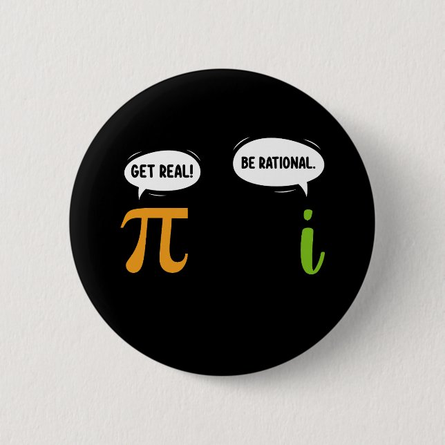 Bli verklig Var rationell Rolig matematik Pi-dagen Knapp (Framsida)