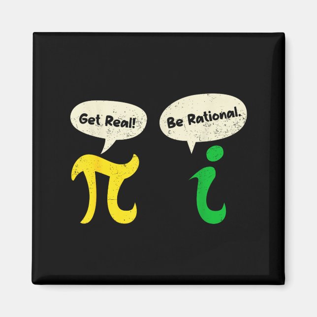 Bli verklig Var rationell Rolig Pi Matematiklärare Magnet (Framsidan)