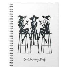 Bli-Vin-timme,Elegant Witches Vin Natt,Modern Anteckningsbok