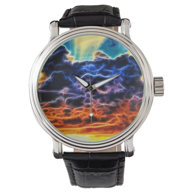 Blical Electrial Cumulus Clouds Skyscape Armbandsur (Framsida)