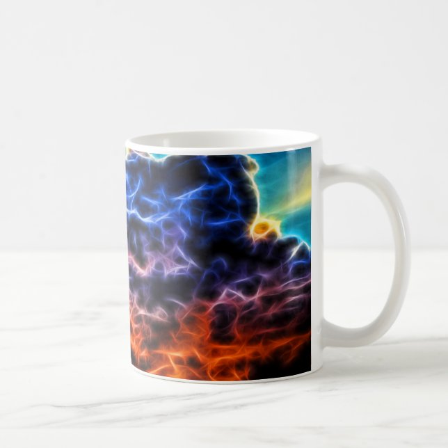 Blical Electrial Cumulus Clouds Skyscape Kaffemugg (Höger)