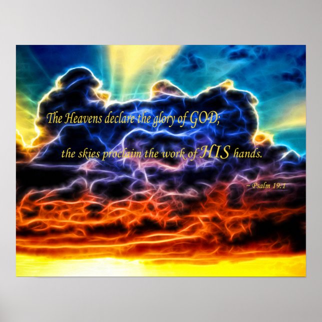 Blical Electrial Cumulus Clouds Skyscape Poster (Framsidan)