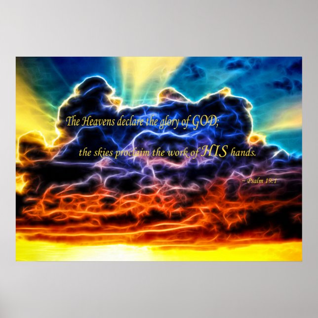 Blical Electrial Cumulus Clouds Skyscape Poster (Framsidan)