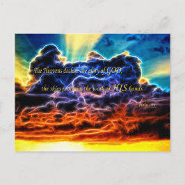 Blical Electrial Cumulus Clouds Skyscape Vykort