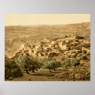 Blical Village of Bethany i Heligan Land Poster