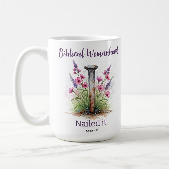 Blical Womannature Jael - inspirationskript Kaffemugg (Vänster)