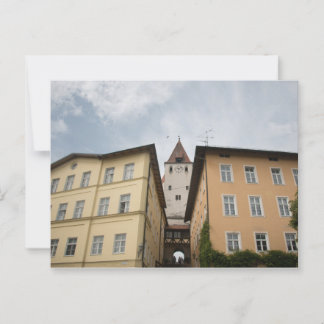 BLICK VON MARKTPLATZ HAAG AUF KLEINEN SCHLOSSTURM VYKORT