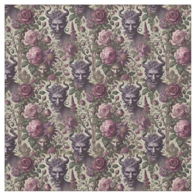 Blight-frågan - Gothic Dense Tile Tyg (Närbild)