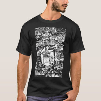 Blind Blake på Paramount Records Collage Vit T Shirt