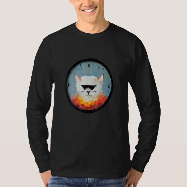 Blind Cat from Asia Coola Graphics Design T Shirt (Framsida)