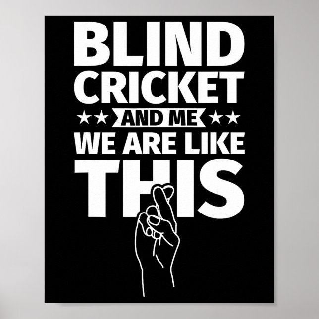 Blind Cricket An Me  Poster (Framsidan)
