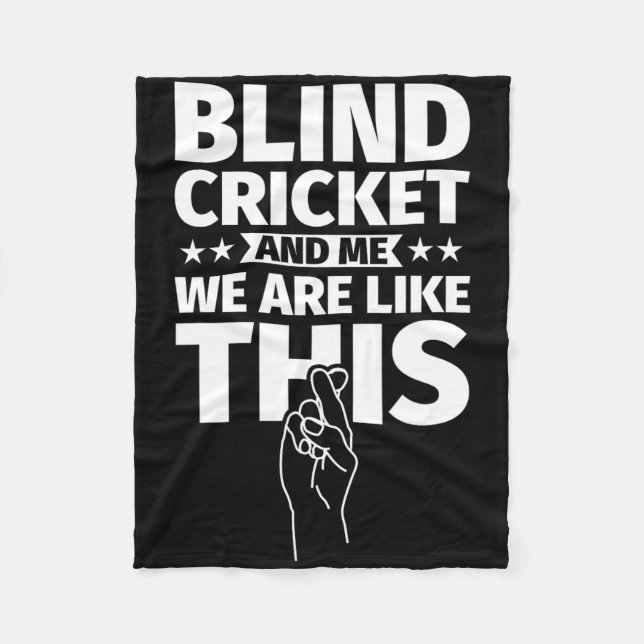 Blind Cricket An Mig  Fleecefilt (Framsidan)