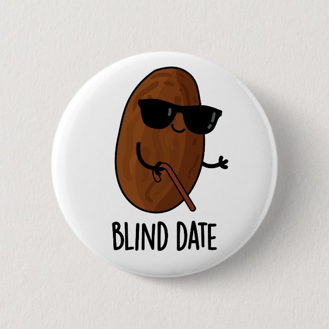 Blind Date Funny Fruit Pun Knapp (Framsida)