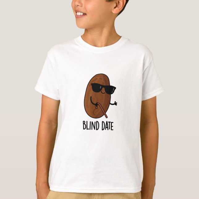 Blind Date Funny Fruit Pun T Shirt (Framsida)